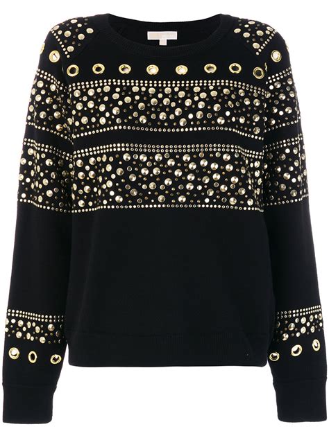 michael kors studded sweatshirt|Michael Kors sweaters for men.